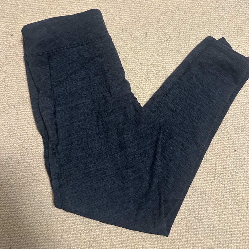 Blue workout leggings